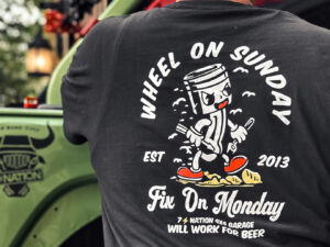 Wheel on Sunday Fix on Monday Tee